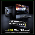 Addlink A93 1TB Storage Expansion for PS5 Console with Heatsink, Up to 7400mb/s, Gen 4 PCIe NVMe m.2 2280, SLC Cache Internal Solid State Drive(‎ad1TBA93M2P)