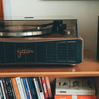 Paron Record Player Vintage Turntable for Vinyl Records with Built-in Speakers Bluetooth Retro Phonograph Wood Walnut