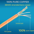 Rapink Patch Cables Cat6/ Cat6a 5ft (24 Pack) Slim, Cat6a Ethernet Patch Cable 10G Support, Snagless Cat 6 Patch Cable for Patch Panel to Switch, Flexiable Cat6 Ethernet Cable Orange