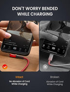 AINOPE USB C Fast Charging Cable 3.1A Right Angle 10ft/3m USB to USB C Cable, Durable Nylon Braided Type C Cord Compatible with Galaxy S10 S9 S8 Plus, A51 A11 A10 A20, V50 V40 G8 G7