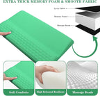 Computer Keyboard Stand Pad with Wrist Rest, Ergonomic Comfy Tilted Keyboard Stand Riser Holder Pad for Office Home (Green)