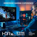 ViewSonic XG272-2K-OLED 27 Inch 1440p 240Hz OLED Ergonomic White Gaming Monitor with up to 0.01ms, FreeSync Premium, G-Sync Compatibility, RGB, and USB-C, HDMI v2.1, DP Inputs