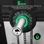 Weight Stack Pin Extender for Gym Cable Machine & Home Gym, Ø10 mm ＆ Ø8 mm, Allowing Additional Olympic Weight Plates, Made of Durable Steel for Secure and Long-Lasting Use