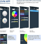 GVM 1300D RGB LED Video Light, 65W Video Lighting Kit with Bluetooth Control, 25000lux/0.5m, 2 Packs Led Panel Light for YouTube Studio, Video Shooting, Broadcasting, Conference, 18 Kinds Scene Modes