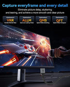 16K 8K HDMI Cable 96Gbps 6.6 FT, Ultra High Speed HDMI 2.2 Cable 16K@60Hz 8K@120Hz 4K@480Hz HDCP 2.2&2.3, Dynamic HDR, eARC,DTS:X, Compatible with Roku TV/HDTV/PS5/Blu-ray/Projector
