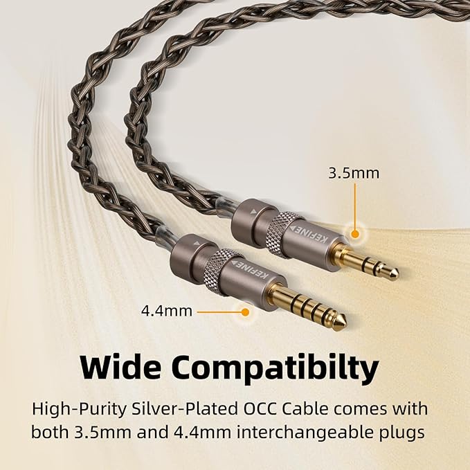 HiFiGo KEFINE Quatio in Ear Monitor, 2DD+2BA Hybrid IEMs with 3 Tuning Nozzles, in Ear Headphone with Detachable Cable for Musician Audiophile