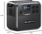 BLUETTI Portable Power Station AC180, 1152Wh LiFePO4 Battery Backup w/ 2 1800W (2700W peak) AC Outlets, 0-80% in 45Min, Solar Generator for Camping, Off-grid, Power Outage