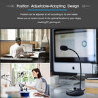 JOUNIVO USB Computer Microphone with Mute Button, Plug&Play Condenser, Desktop, PC, Laptop, Mac, PS4 Mic -360 Gooseneck Design -Recording, Dictation, YouTube, Gaming, Streaming