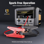VTOMAN FlashSpeed 1500 Portable Power Station with Jumper Cables, 1548Wh LiFePO4 Solar Generator & Car Jump Starter, Recharge 0-100% in 1H, 1500W AC Output/Input, for Outdoor, Home, Roadside Rescue