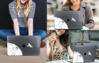 CISSOOK Case Compatible with MacBook Air 13 Inch 2021 2020 2019 2018 Release Model A2337 M1 A2179 A1932, Clear Black Hard Shell with Keyboard Cover for MacBook Air13 2020 with Touch ID, Astronaut