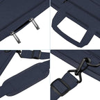 Universal Laptop Shoulder Bag 13-17.3 Inch Shockproof Briefcase with Multi-Pockets & Adjustable Strap for MacBook Pro/Air