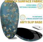 Hokafenle Ergonomic Mouse Pad Wrist Support with Stepped-Wedge Design, Wrist Rest Pain Relief Mousepad Filled with Memory Foam, Carpal Tunnel Mousepad for Wireless Mouse(12x8 inch, Apricot Blossom)
