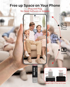 ABLAZE 8GB Type C Flash Drive 10 Pack, Dual USB 2.0+USB C Memory Stick Thumb Drive Compatible with iPhone 16/15, Android Smartphone, Computers, Tablets, Mac,iPad,PC