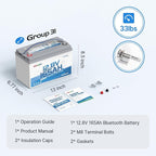 Redodo 12V 165Ah LiFePO4 Battery with Bluetooth, 165A BMS, 2112Wh, Group 31 Lithium Battery with 1.65X Longer Lasting, Perfect for RV, Marine, Solar