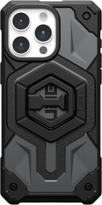 URBAN ARMOR GEAR UAG Magnetic Phone Ring Stand Compatible with MagSafe Magnet, Removable Metal Finger Ring Grip & 360 Rotation Adjustable Kickstand for iPhone 16/15, Galaxy S25, S24, Black/Black