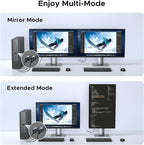 UGREEN 4K DisplayPort to HDMI 2-Pack Adapter Unidirectional Display Port 1.2 to HDMI 1.4 Male to Female Converter Aluminum Adapter Compatible with Desktop, Laptop, Monitor, HDTV, AMD, NVIDIA