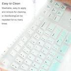 Keyboard Cover Silicone for Logitech K200 K260 K270, Keyboard Cover for Logitech K200 K260 K270 Ergonomic Wireless Keyboards, MK200 MK260 Keyboard Skin Waterproof Dustproof (Mint Green)