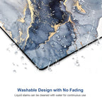 Marble Mouse Pad - Square Waterproof Non-Slip Rubber Base for Office Laptop, 9.5"x7.9"x0.12" Inch (Gilt Marble)