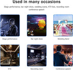 W IN-MIX Professional DJ Audio Mixer,10 Channel with 99DSP Digital Effects, MP3 Player, 48V Phantom Power with Independent Mute Switches Audio Console For Studio & Stage