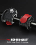 Barbell Clips 1 Inch Quick Release Weight Clamps 0.9-1.18inch Multi-Size Adjustable Olympic Clamps for Bars