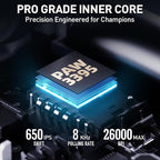 INPHIC IN10P Superlight Wireless Gaming Mouse, 60g, 8K Polling Rate, 26,000 DPI, Tri-Mode, PAW3395 Sensor, Fully Programmable