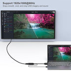 BENFEI VGA to HDMI Adapter, 1080P Converter with Audio from Computer/Laptop VGA Source to HDMI TV/Monitor