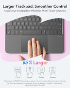 ESR iPad 11th (A16) 2025/10th Gen Flex Keyboard Case, Ultra-Light Magnetic Detachable Keyboard for iPad 10.9" with Writing/Viewing Modes, Larger Precision Trackpad, Pink