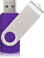 Aiibe 10 Pack 64 GB USB Flash Drives Thumb Drive Jump Drives 64GB 2.0 Flash Drive Bulk (10 Mixed Colors: Black Blue Red Green Orange White Yellow Pink Purple Silver)
