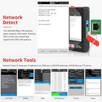 Multifunction RJ45 Network Caber Tester, 4" IPS Touch Screen UTP Cable Tester,Rechargeable Ethernet Cable Tracer,Support Network Tools, POE++ Detect,Cable Length Meter,RJ45 TDR Test, NCV,PD Power,FTP