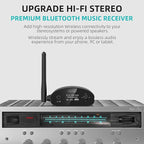 1Mii DS500 LDAC Bluetooth Hifi Receiver, Long Range Bluetooth 5.1 Audio Adapter w/Audiophile DAC, aptX HD & Low Latency, OLED Display & Optical Coaxial RCA Output for Home Stereo/AV Receiver/Amplifier