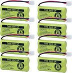 BT18433/BT28433 2.4V 550mAh Ni-Mh BT184342/BT284342 Cordless Phone Battery BT8000/BT8001 BT-6010 BT-8300 BT-1011 BT-1018 BT-1022 CPH-515D CS6209 CS6219 CS6229 DS6301 DS6101 CL80109 (8 Pack)