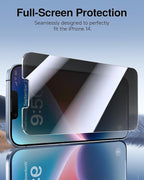 SMARTDEVIL 2 Pack for iPhone 14/ iPhone 13/ iPhone 13 Pro Privacy Screen Protector, [Anti-Spy] [Military-Grade Shatterproof & 9H Hardness] Tempered Glass,Easy Installation,Bubble-Free & Case-Friendly