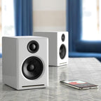 Audioengine A2+ 24 Bit 60 Watt Bluetooth Desktop Computer Speakers for Music and Gaming - PC MAC Laptop Tablet