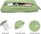 MOSISO Compatible with MacBook Air 13 inch Case 2025 2024 2023 2022 M4 A3240 M3 A3113 M2 A2681, Hard Shell&Sleeve Bag&Keyboard Skin&Webcam Cover&Screen Film for MacBook Air 13.6 inch, Chartreuse