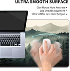 Misty Forest Large Mouse Pad,Gaming Keyboard Desk Pad,Extended Mouse Mat Non-Slip Rubber Base with Stitched Edges for Office Game Home XXL 35.4"x15.7"