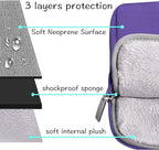 MOSISO Laptop Case 13.3 inch, 13-13.3 inch Laptop Sleeve Bag Compatible with MacBook Air/Pro 13 / Pro 14, HP Dell ASUS Lenovo Notebook, Neoprene Computer Sleeve Bag with Small Case, Ultra Violet