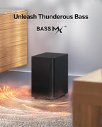 ULTIMEA 5.1 Sound Bar for Smart TV, Virtual Surround Sound System for TV, 320W Peak Power, Adjustable Surround Speakers and Subwoofer, APP Control, Home Theater Soundbar Poseidon D50(2025 New Model)