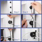 Yookeer 12 Pcs Magnetic Zip Tie Mount Base Black Magnetic Cable Clips Wire Holder Multipurpose Cable Ties Management Base Electrical Supplies for Wire (22 mm)