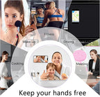 Silicone Double-Sided Suction Phone Grip Detachable Mount - Car Dashboard/Shower Phone Holder, Hands-Free For Selfies & Videos, ASMR- iphone & Android Compatible (Large, Lavender+Transparent)