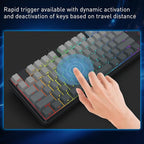 Redragon K707 HE Rapid Trigger Gaming Keyboard, 87 Keys TKL Wired Mechanical Keyboard w/Hyper-Fast Actuation Hall Effect Magnetic Switch, Actuation Point Adjustable, Side Printed PBT Gradient Keycaps