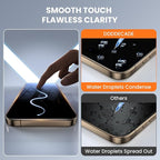 Screen Protector for iPhone 16 Pro Max Military Grade Tempered Glass Auto-Alignment OneTouch Kit Cell Phone Accessories Bubble Free Case Friendly Auto Dust-Removal Easy Install [1 Pack]