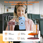 Airplane Phone Holder Mount,360° Adjustable Hands-Free Mount,Flying Desk Home Long Flight Must Haves Accessories,for iPhone 16 15 14 Pro Max