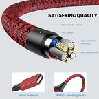 3.3FT USB Splitter 3 in 1 Out, A Male to 3 Female Extension Cable, USB Y Splitter Support Charging and Data Transfer for TV/PC/Laptop/MacBook/Keyboard/ PS4/ PS5/ Flash Drive/LED Etc.(Red)