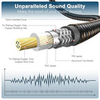 EMK Subwoofer Cable RCA to RCA Audio Cable 24K Gold-Plated Nylon Braided Double Shielded Digital Analogue Supports Amplifiers,Home Theater,Hi-Fi Systems,Subwoofer(15ft/5m)