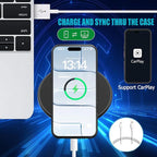 Battery Case for iPhone Air, Upgraded 12000mAh Rechargeable Portable Extended Battery Pack Supported Qi Wireless Charging Case Compatible with iPhone Air(6.5 inch) Charger Cover Power Bank (Black)