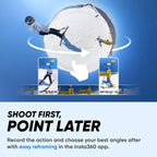 Insta360 X3 Snow Kit (New Version) - 360 Action Camera with 5.7K 360 Active HDR Video, 4K Single-Lens Camera, Waterproof, FlowState Stabilization, 2.29" Touchscreen, AI Editing, Wintersports