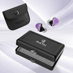 BASN Bmaster5 in Ear Monitors, 1DLC Diaphragm+4BA 5 Drivers IEM Earphones with Silver-Plated OFC Cable, Noise Isolation Wired Earbuds for Musicians (Purple)