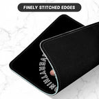 ITNRSIIET Mouse Pad with Stitched Edge Premium Textured Smooth Precise Operation Waterproof Washable Non-Slip Rubber Base Desktop Protection Mat, 10.2×8.3×0.12 inches, Pretty Fine Elephant