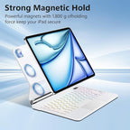 Keyboard Case for iPad Air 11-inch (M3 2025 / M2 2024) & iPad Pro 11 inch(1st/2nd/3rd/4th Generation)，Magic Magnetic Backlit Keyboard Case with Multi-Touch Trackpad- Easy-Set Floating Cantilever Stand