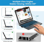 typecase Touch Case with Keyboard for iPad Pro 13-inch(M4, 2024), iPad Air 13-inch(M3, 2025/M2, 2024) & iPad Pro 12.9(6th/5th/4th/3rd Gen), Trackpad, 360° Rotatable, 11-Colors Backlit, Space Black